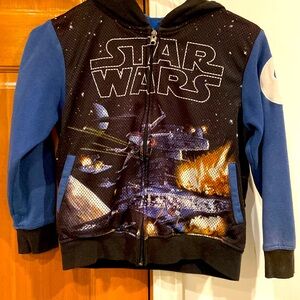 EUC! Mad Engine boys size 7, Star Wars zip up hoodie sweatshirt!!